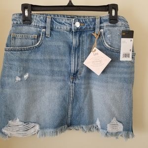 Women's denim mini skirt